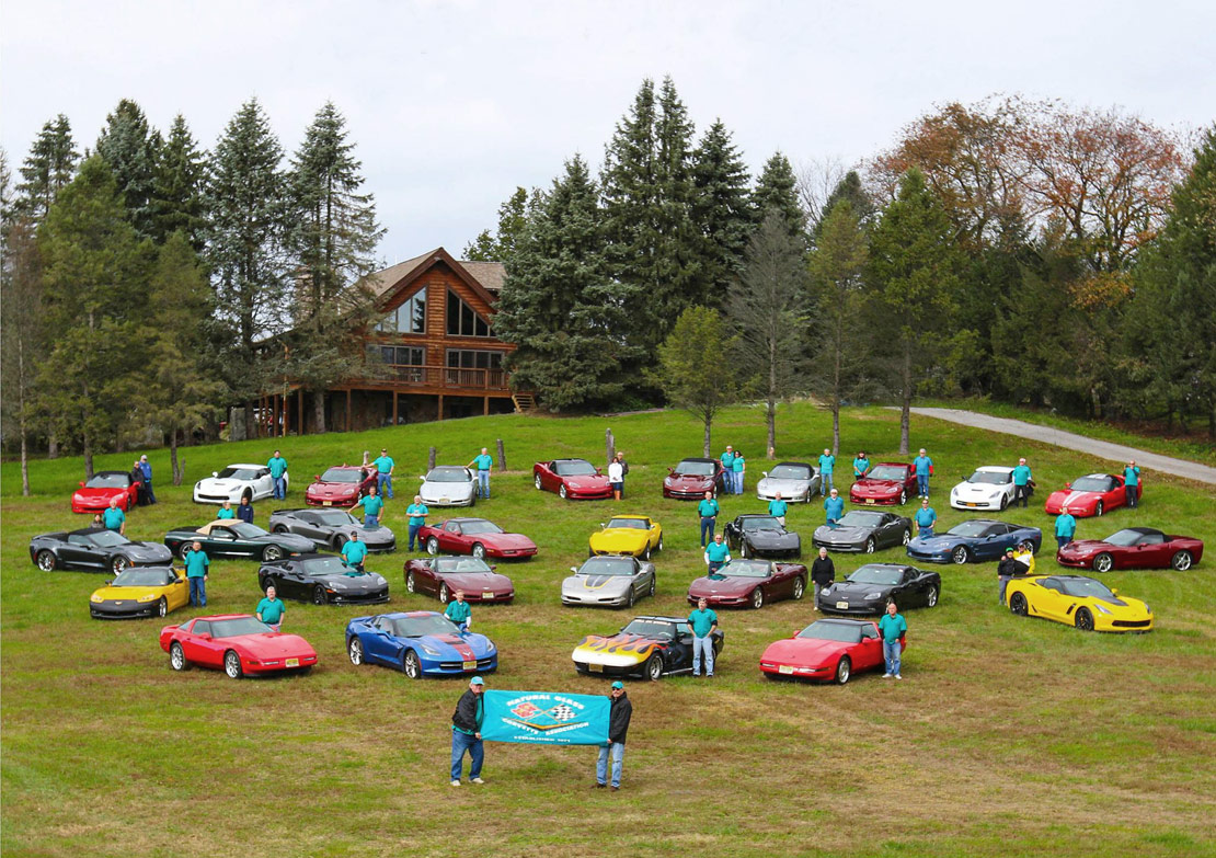 Members of the Natural Glass Corvette Association in 2018.