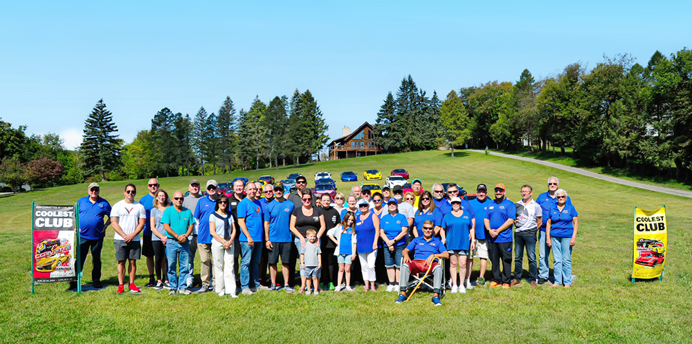 Members of the Natural Glass Corvette Association in 2025