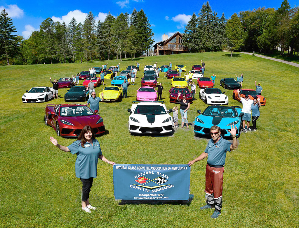 Members of the Natural Glass Corvette Association in 2025.